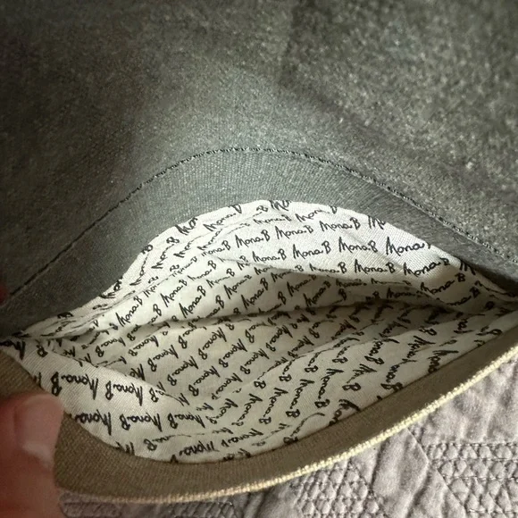 Mona B Two-Tone Canvas Crossbody Bag - Picture 6 of 8